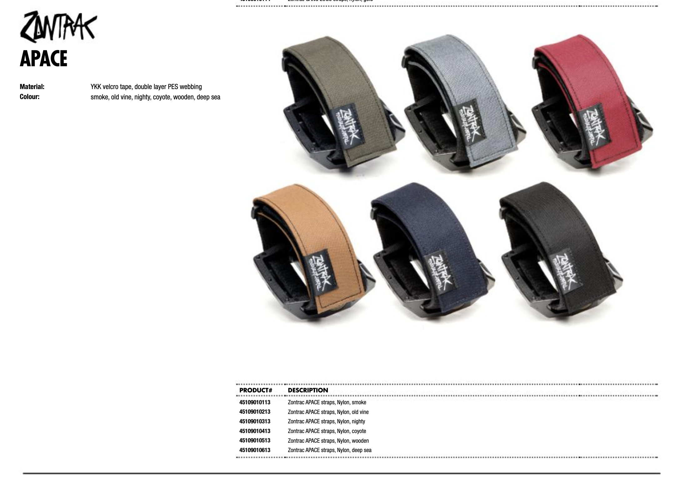 Zontrac Apace Straps – FIXED GEAR ARCHIVE